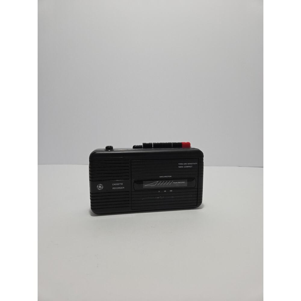 Vintage GE Cassette Tape Recorder Player Model 3-5301B Portable Recorder